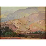 Mountain Landscape by Fred Grayson Sayre, oil on board, sold Jul 2022