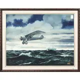 Spirit of St. Louis by Alfred Owles, 1964, watercolor, sold Jul 2022