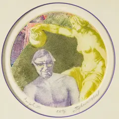 Untitled by Stephanie Weber, etching with cutouts, sold Jul 2022