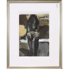 Seated Woman by Kim Frohsin, lithograph, sold Jul 2022