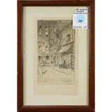 Tillman Alley by Lawrence Norris Scammon, 1924, etching, sold Jul 2022