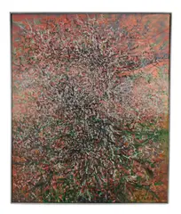 Norfolk I by Gabor Peterdi, oil on canvas, sold Jan 2025