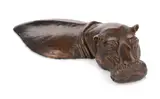 Hippo by Roy Sarkin, bronze, sold Dec 2023