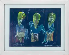 Vegetarianos by Jose Garcia Montebravo, 2007, Mixed Media on Paper, sold Jun 2024
