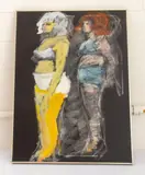 Attributed by Walter K. Gutman, Mixed Media on Canvas, sold Jun 2024