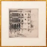 The Ca d'Oro by Donald Shaw MacLaughlan, 1922, Etching on Paper, sold Jun 2024