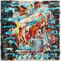 Untitled NN33 by David Padworny, 2014, Oil over Acrylic on Canvas, sold Jun 2024