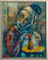 Margverite by Charles Melohs, Oil on Canvas Board, sold Jun 2024