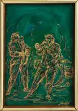 Musicians by Charles Edward Burdick, Ink and Watercolor on Paper, sold Jun 2024