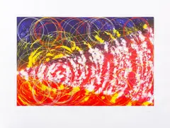 Shadowed Perimeter by Dorothea Rockburne, Etching and Silkscreen in Colors on Somerset Paper, sold Jun 2024
