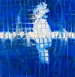 Umbrella by Hunt Slonem, 1993, Oil on Canvas, sold Jun 2024