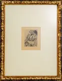 Der Mann mit dem Korb" [Man with Basket] by Marc Chagall, 1922, Etching and Aquatint on Paper, sold Jun 2024