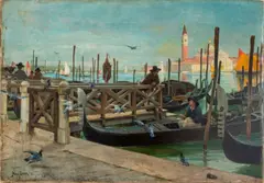Venezia by Henry Bacon, 1887, Oil on Canvas, sold Jun 2024