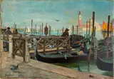 Venezia by Henry Bacon, 1887, Oil on Canvas, sold Jun 2024