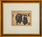 Ed Sagot / Les Amateurs D'estampes by Félix Vallotton, 1892, Woodcut Print on Paper, sold Jun 2024