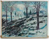 Winter Landscape by Everett Lloyd Bryant, Oil on Canvas, sold Jun 2024