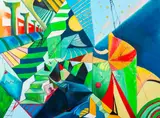 Channel No. 5 by Iara Celeste Diaz, 2014, Acrylic on Canvas, sold Jun 2024