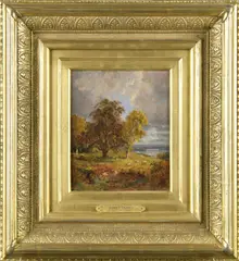 Untitled by Jasper Francis Cropsey, oil on canvas, sold Feb 2023