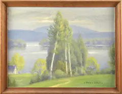 Untitled by Gustave Adolph Wiegand, oil on canvas, sold Feb 2023