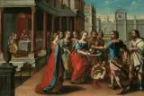 Nachfolger Salome mit dem Kopf des Johannes by Hans Vredeman de Vries, oil on canvas, offered Sep 2023