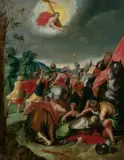 Die Bekehrung des Paulus by Antwerpen, um 1640, oil on panel, offered Sep 2023
