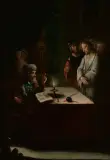 Christus und Kaiphas by Holland, 17.Jh., oil on canvas, offered Sep 2023