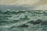 Wogendes Meer by Patrick von Kalckreuth, oil on canvas, sold Sep 2023