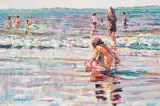 Evening Study, Rosse's Point, Sligo by Arthur Karl Maderson, oil, sold Sep 2023