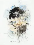 Ohne Titel by Hans Staudacher, 1979, mixed media, sold Sep 2023