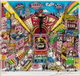 Kisses from Broadway by Charles Fazzino, color lithograph, sold Sep 2023