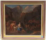 Umkreis Rebekka erhält die Geschenke Isaaks by Francesco Castiglione, oil on canvas, offered Sep 2023