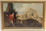in der Art Der verlorene Sohn hütet die Schweine by Bartolomé Esteban Murillo, oil on canvas, offered Sep 2023