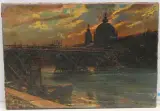 St. Pauls Kathedrale, London by Charles Lacour, oil on canvas, sold Sep 2023
