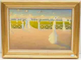 La Promenade à Dieppe by Paul Frans, oil on board, offered Sep 2023
