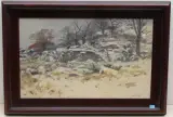 Verschneite Landschaft by Wilhelm von Gegerfelt, oil on canvas, offered Sep 2023