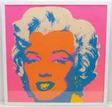 nach "Marilyn Monroe by Andy Warhol, 1967, color screenprint, sold Sep 2023