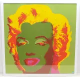 nach "Marilyn Monroe by Andy Warhol, 1967, color screenprint, sold Sep 2023