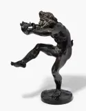 Frankreich, Ende 19.Jh by Figur "Faune dansant", bronze, sold Sep 2023