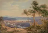 Ansicht von Zürich by Jakob Suter, 1836, watercolor, sold Sep 2023