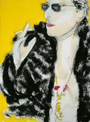Jean-Pierre by Luciano Castelli, mixed media, offered Sep 2023