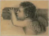 Amor by Karl Stauffer-Bern, charcoal, offered Sep 2023