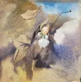 Es Frühligsliedli by Mili Weber, watercolor, sold Sep 2023