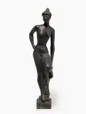 Stehende Badende by Roland Duss, 1955, bronze, sold Sep 2023