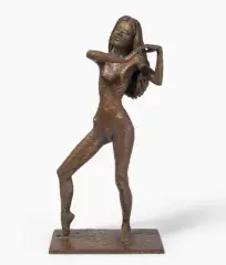 Stehende (Lea) by Erich Hauser, 1999, bronze, offered Sep 2023