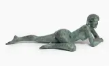 Liegende (Judith) by Erich Hauser, 2000, bronze, offered Sep 2023