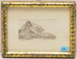 Hirte bei der Rast by Friedrich Salathé, watercolor, sold Sep 2023