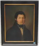 Bildnis des Michael Anton Schnetzler by Anton von Matt, 1839, oil on panel, sold Sep 2023