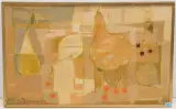 Früchtestillleben mit Kirschen und Birnen by Robert Boinay, 1957, oil on canvas, sold Sep 2023