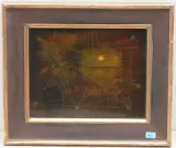 Blinde Nacht by Walter Grab, 1952, oil on board, sold Sep 2023