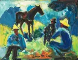 Corse by Carl junior Liner, 1954, oil on board, offered Sep 2023